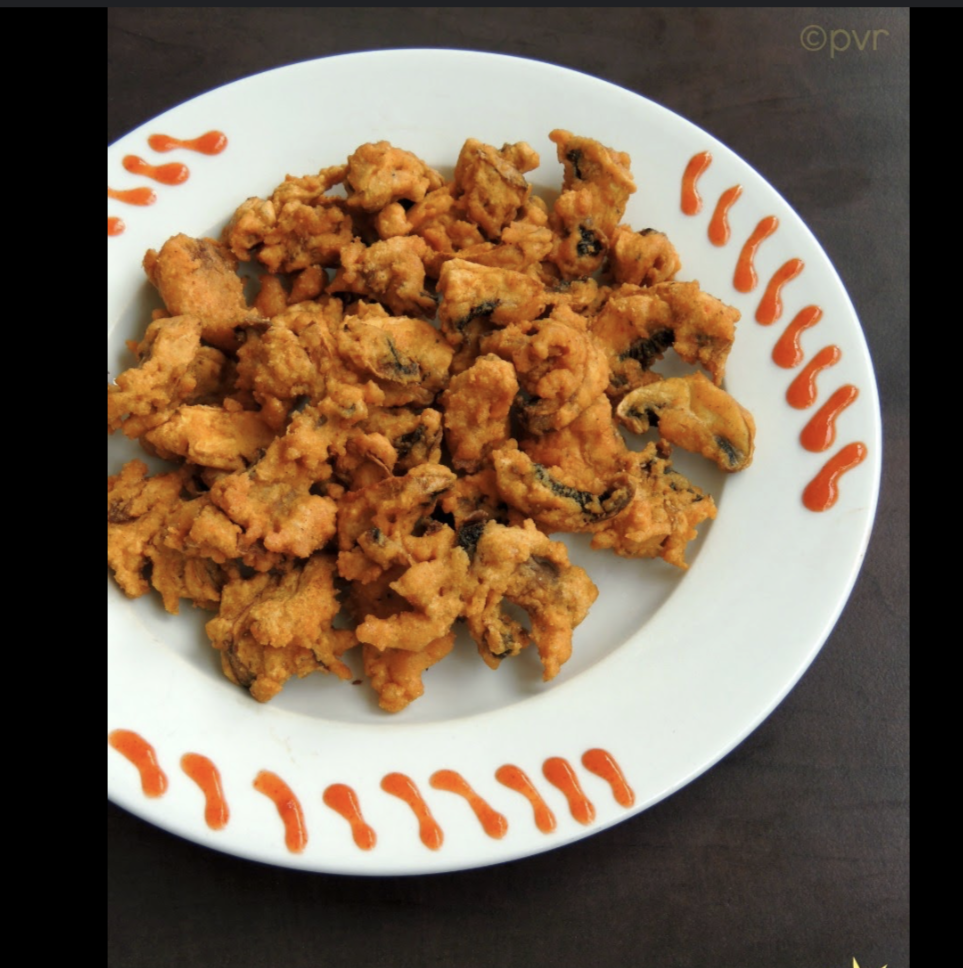Garlic mushroom pakora