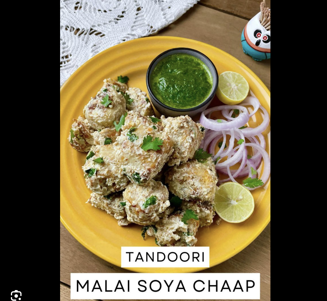 tandoori malai soya chaap